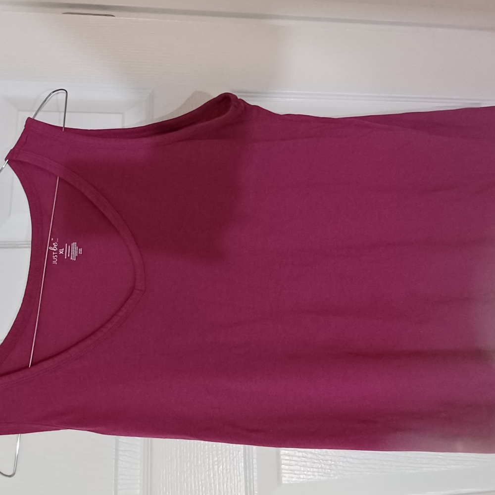 Just Be Pink Fitted Sleeveless Tank Top